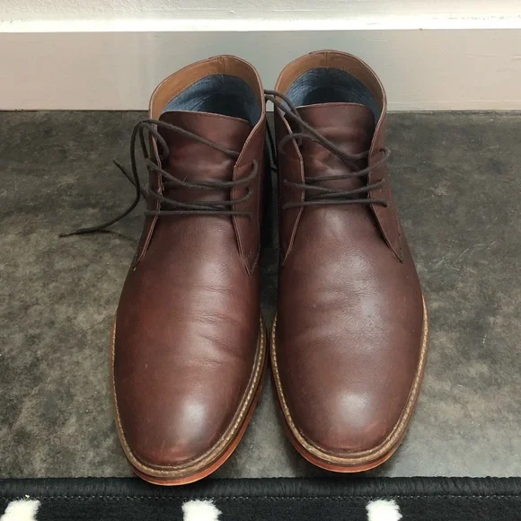 Aldo | Shoes | Aldo Dark Brown Leather Chukka Boots | Poshmark display picture 1